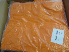 *68 Orange Polycotton Chair Covers