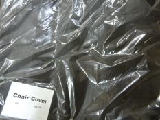 *50 Black Damask Chair Covers