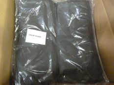 *61 Black Polycotton Chair Covers