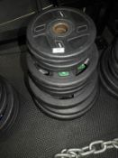 Set of Alex Olympic Weights 4x20kg, 4x15kg, 4x10kg, 4x5kg