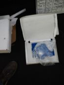 Two Blue Roll Paper Towel Dispensers