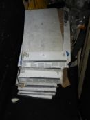 Seven Boxes of Stone Grey Ceramic Tiles 300x600