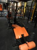 Lay Down Leg Raise Machine