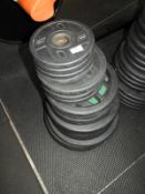 Set of Alex Olympic Weights 4x20kg, 4x15kg, 4x10kg 4x5kg, 4x2.5kg