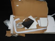 Two Chrome Waterfall Shower Heads