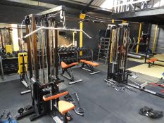 Multi Function 8 Station Cable Machine with Attachments