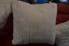 *Printed Faux Fur Cushion