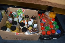 Large Box of Sauces, Condiments and a Crate of Spi