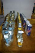 Quantity of Schweppes, Fevertree and Red Bull