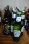 Eight Bottles of Alcohol Free Cider and Larger