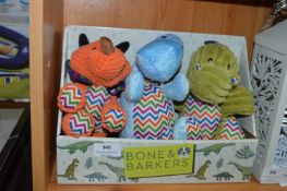 *Bone & Barkers Dog Toys 3pk