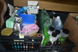 Two Crates of Catering Foodstuffs; Tea, Coffee, Co