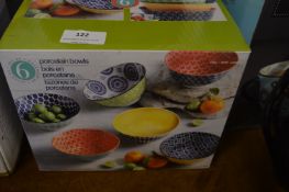 *Stoneware Soup Bowls 6pce