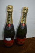 Two Bottles of Piper-Heidsieck Champagne