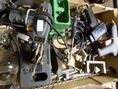 Box Containing Soldering Iron, Glue Guns, Assorted