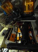 Car Testing Equipment, Orange Lamps, Tow Ball and