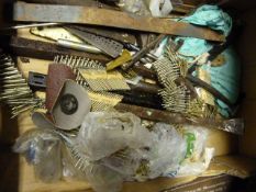 Box of Nail Gun Nails, etc.