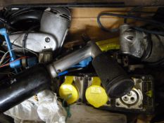 Box Containing Pneumatic Pop Rivet Gun, Sander, Po