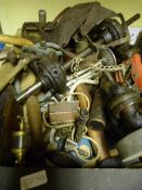 Box of Assorted Vintage Tools Including Planes, Gr