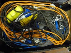 Box of Leads, Hose, Shackles, etc.