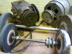 Two Motors and Grinding Wheels