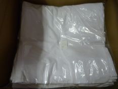 *60 White Poly Cotton Chair Covers