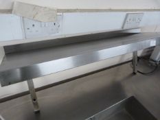 Stainless Steel Shelf with Brackets 90x30cm
