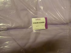 *80 Lilac Polycotton Chair Covers