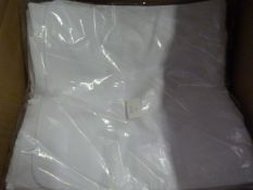 *60 White Poly Cotton Chair Covers