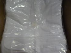 *60 White Poly Cotton Chair Covers