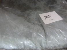 *49 Duck Egg Brocade Chair Covers