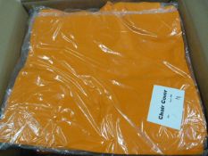 *68 Orange Polycotton Chair Covers