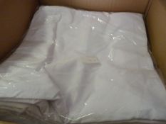 *60 White Polycotton Chair Covers