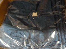 *79 Sea Blue Crushed Taffeta Chair Covers