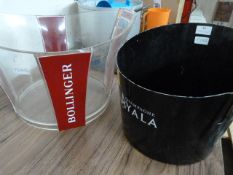 One Metal & One Plastic Champagne Buckets