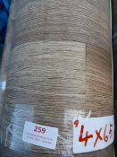 Roll of Wood Effect Lino 4x6.5m
