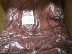 *59 Chair Covers (19x Burgundy Brocade & 40 Yellow