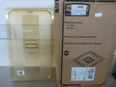 *Box of Six Plastic Food Pan Covers 1/1 Size