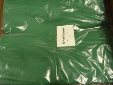 *50 Kelly Green & 16 Orange Polycotton Chair Cover