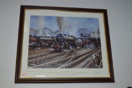 Signed Print - Steam Railway Sceen 