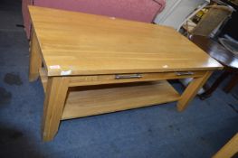 Light Oak Two Drawer Coffee Table