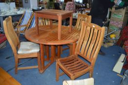 Swan Leisure Furniture; Four Slatted Chairs, Paras