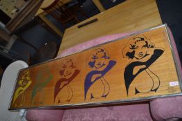 Hand Painted Wall Art of Marilyn Monroe