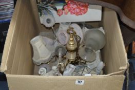 Box of Decorative Lamps, etc.