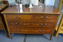 Inlaid Mahogany Chest of Drawers (Some Faults)