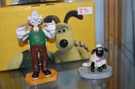 Boxed Wallace and Gromit Figurines by Coalport