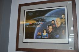 Singed Star Trek Print by Trevor Halswell