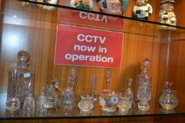 Cut Glass Bells Specimen Vase, etc.