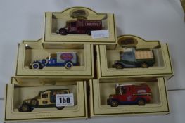 Five Lledo Diecast Advertising Vehicles