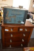 Victorian Miniature Chest of Drawers and a Airlyne